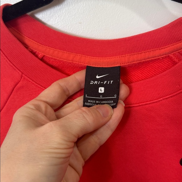 NIKE WOMENS LONG SLEEVE TRAINING CREWNECK EMBER GLOW LARGE - Picture 11 of 11